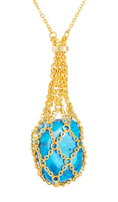 Gold-Blue-Howlite-Crystal-Necklace-Aeternus